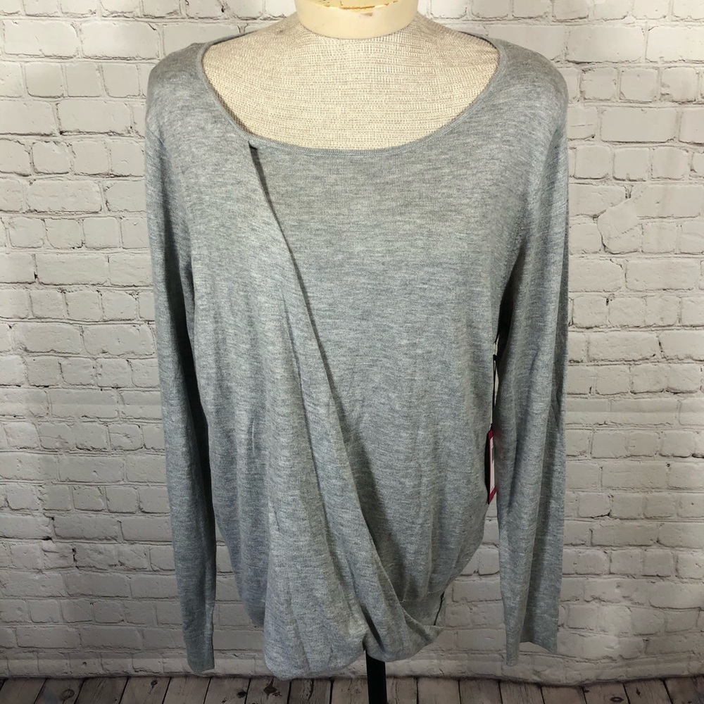 NWT Vince Camuto Faux-Wrap Blouse  XL